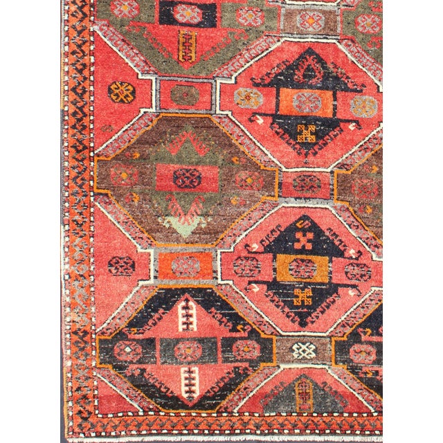 Early 20th Century Antique Tribal From Cihanbeyli Konya With Geometric Medallions 3'10'' X 6'9'' For Sale - Image 5 of 6