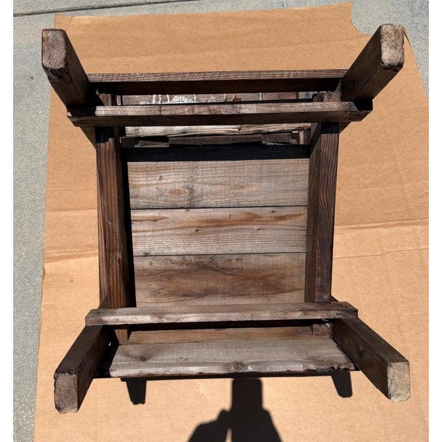 Wood 1940s Adirondack Chairs & Table -Three Piece Set For Sale - Image 7 of 7