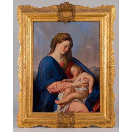 Antonio Boldini, Madonna And Child, 1849; Oil On Canvas, Framed For Sale - Image 11 of 11
