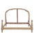 This Louis XVI French wooden bed frame features a classic European silhouette with an open, arched headboard. It showcases...