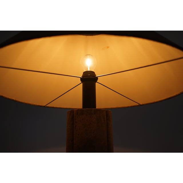 Large Table Lamp in Cork by Ingo Maurer for Design M, 1970s For Sale - Image 10 of 12