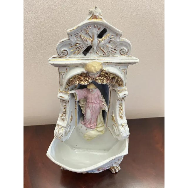 Porcelain watercase, Italy, 1950s Found in a noble apartment. Integrate, small signs of the time. Worked and decorated...