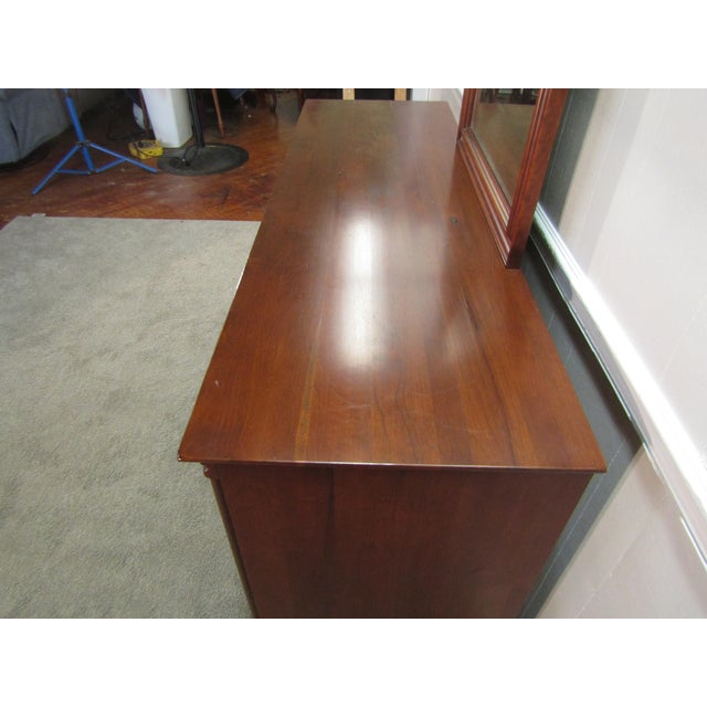 1990s Lexington Bob Timberlake Solid Cherry Dresser With Mirror For Sale - Image 6 of 10