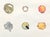 Tina Ruyi "Little Blobs" Contemporary Colorful Watercolor Geometric Dot Grid Painting, 2024 For Sale - Image 10 of 11