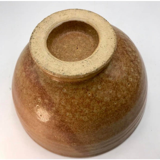 Mid 20th Century Japanese Mingei-Style Footed Stoneware Bowl For Sale - Image 4 of 8