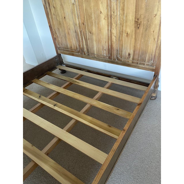 English Restoration Hardware St. James King Panel Bed With Footboard For Sale - Image 3 of 12