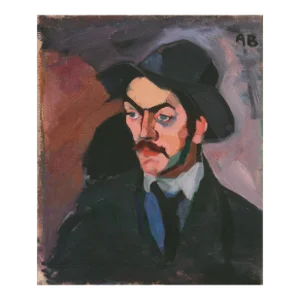 'Study of a Man' by Axel Bentzen, Paris, Flâneur, Boulevardier, Danish Post-Impressionist Oil