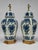 Mid-20th Century Dutch Delft Blue-and-White Ceramic & Giltwood Lamps - a Pair For Sale In Providence - Image 6 of 10