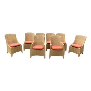 Early 21st Century "Grange 1904 Meubles" Outdoor Chairs - Set of 8 For Sale