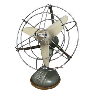 Vintage Metal Table Fan from Marelli, 1960s For Sale