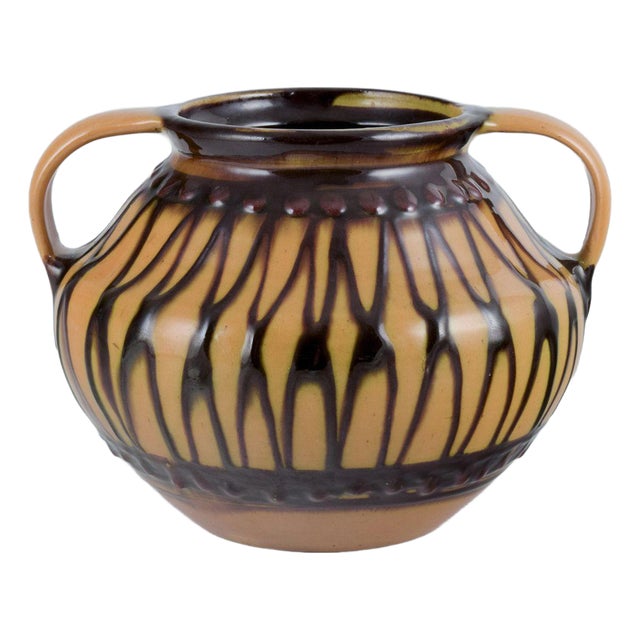 Ceramic Vase with Two Handles from Kähler, Denmark, 1930s For Sale