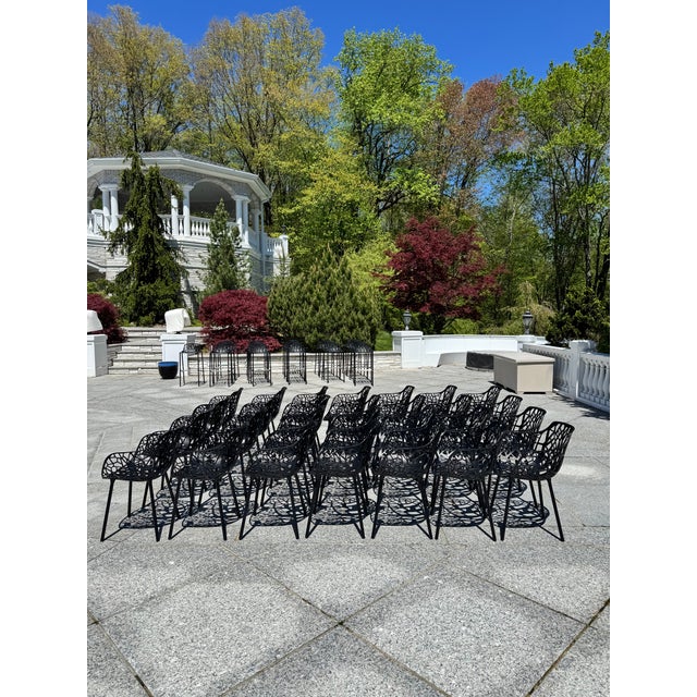 Janus Et Cie Forest Black Aluminum Outdoor Dining Armchairs – 22 Available For Sale In New York - Image 6 of 18