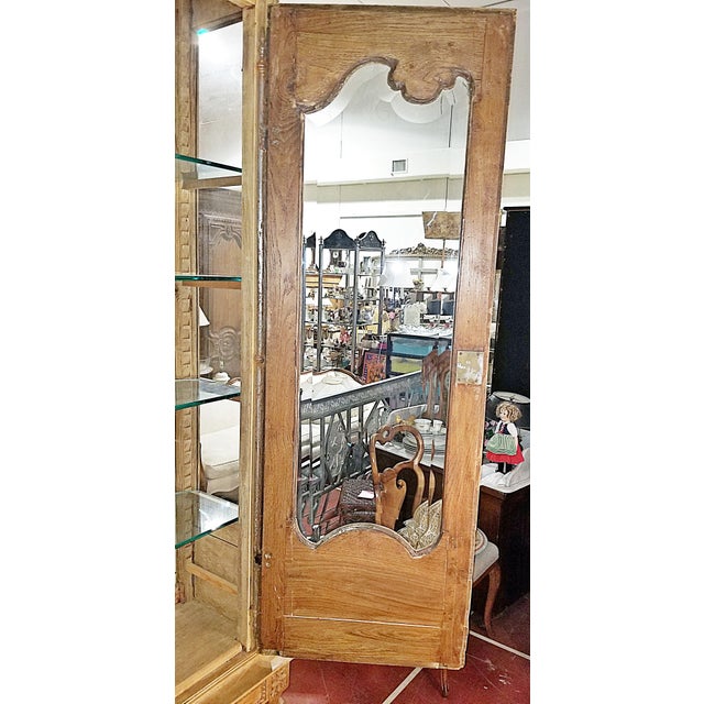 18th C. French Country Louis XVI Vitrine Biblioteque For Sale - Image 11 of 15