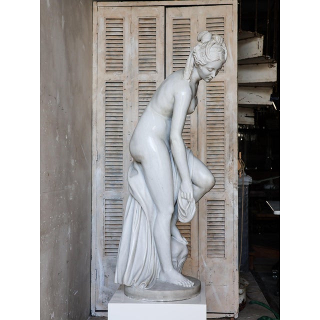 After Christophe-Gabriel Allegrain, Sculpture of a Bathing Woman, Marble For Sale - Image 6 of 13