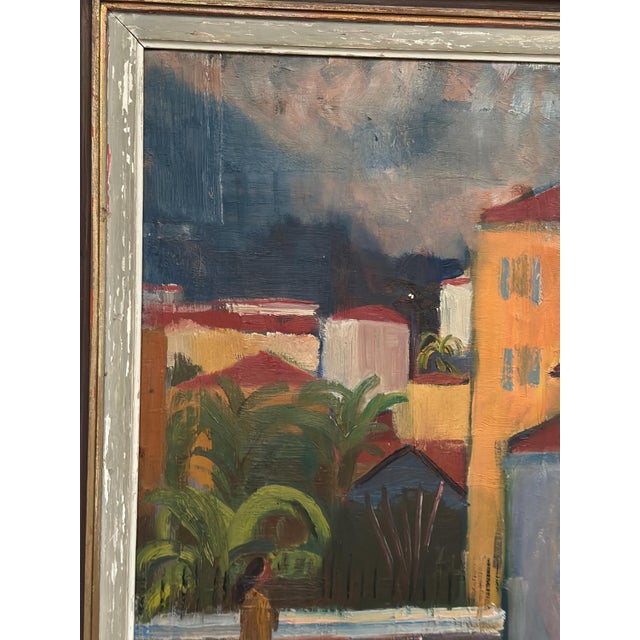 Åke Liljeson, Canvas Southern Landscape, 1960s, Oil on Canvas For Sale - Image 11 of 18