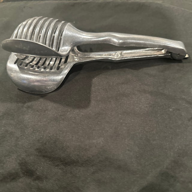 Vintage Aluminum, Vegetable Slicer Airstreamer Mid Century For Sale - Image 4 of 6