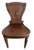 English 1950s English Oak Hall Chair With Heraldic Carved Crest For Sale - Image 3 of 9