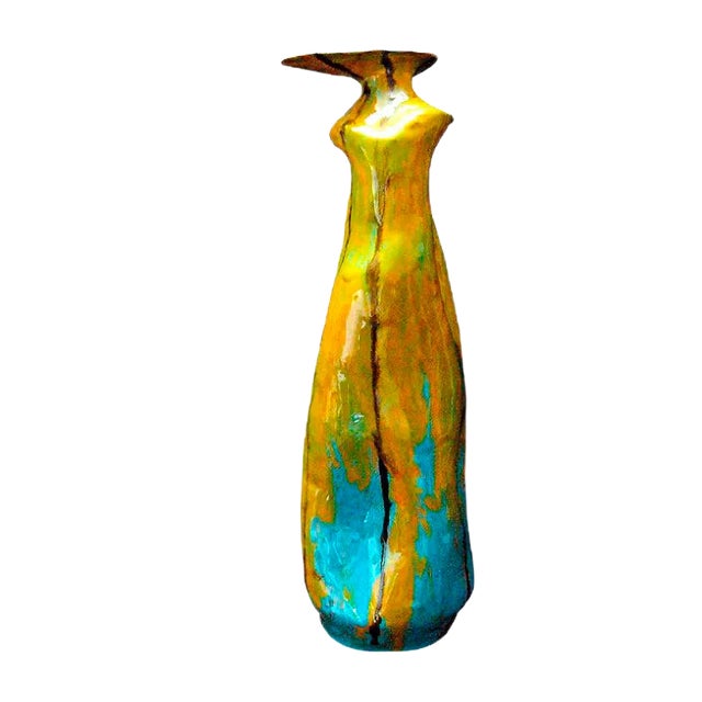 Mid-Century Italian Ceramic Vase by Bedin Lina, 1956 For Sale