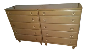 1960s Drexel Henredon Florida Furniture Luther Draper Chests - Set of 2