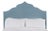 Clementine King Headboard, Blue Velvet For Sale