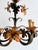 Vintage Italian Florentine Hand-Painted Tole Floral 5-Light Chandelier, 1940s For Sale - Image 6 of 18