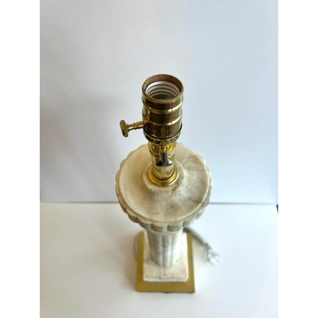 Alabaster Table Lamp For Sale In Los Angeles - Image 6 of 6