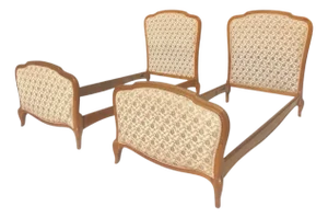 Louis XV Cherry Beds, Set of 2