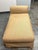Textile Custom Design Golden Silk Dupioni Rolled Back Chaise Lounge + Lumbar Pillow For Sale - Image 7 of 12