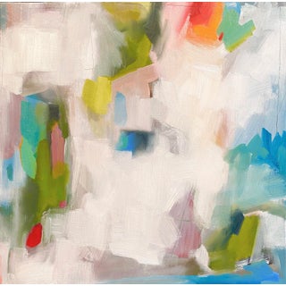 Dream of Isles by Leigh Ann Van Fossan | Oil and Acrylic on Canvas Abstract landscape scene For Sale