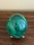 Large Solid Malachite Egg on Neoclassical Brass Stand With Paw Feet For Sale - Image 9 of 10