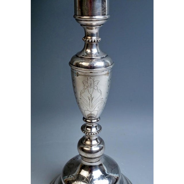 Viennese Art Nouveau Silver 5-Light Candelabra by Josef Kurzweil, 1900s For Sale - Image 6 of 8
