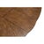 Wood Transitional Round Dining Table, Medium - Light Brown Oak With Hammered Iron Accents For Sale - Image 7 of 11