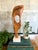 Modern abstract wooden sculpture titled “Caress” by artist Dennis Sohocki. This minimalist, free-form piece is hand-carved...