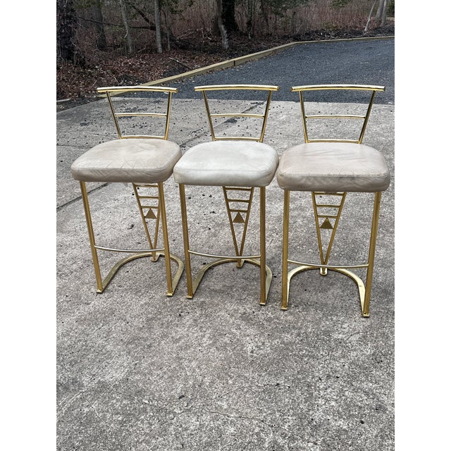 1970s Dia Counter Height Bar Stools Set of Three For Sale - Image 10 of 12