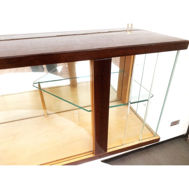Art Deco Hanging Display Cabinet with Polished Glass and Mirror, 1979 For Sale - Image 16 of 18