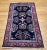 Persian Vintage Persian Sarouk Area Rug, Handwoven Allover Floral Pattern, Navy & Red, 3’ X 5’ For Sale - Image 3 of 11