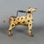 Original and evocative vintage watering can shaped like a dog, a unique functional sculpture in painted iron, attributed...