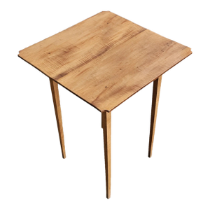Antique Tiger Maple Federal Style Single Drawer Occasional Table Bench Made