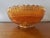 Traditional Vintage Imperial Glass Marigold Carnival Windmill Pattern Footed Bowl With Scalloped Edges For Sale - Image 3 of 6