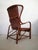 Mid-Century Wicker Bergère Armchair attributed to Eugenia Alberti Reggio for Ciceri, 1950 For Sale - Image 9 of 14