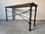 Mid-Century Modern 1980’s Vintage Brutalist Metal Console Table With Breccia Pernice Marble Top For Sale - Image 3 of 12