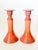 Antique Tiffin Carrara Coral Slag Glass Candlesticks, a Pair For Sale In Dallas - Image 6 of 10