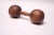 Vintage Primitive Hand-Carved Wooden Dumbell For Sale - Image 11 of 11