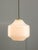 Mid-Century Italian Opaline and Brass Pendant Lamp For Sale - Image 4 of 14