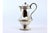 Metal Silver Creamer with Strips and Knob Lid For Sale - Image 7 of 9