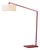 87-Inch Nova of California Mid Century Stretch Floor Lamp - Crimson Red Body, Dimmable, for Living Room or Bedroom For Sale