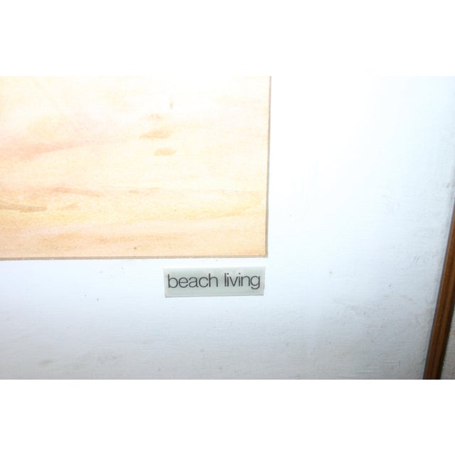 1960s Watercolor - Surfer Girl - Beach Scene For Sale - Image 6 of 8