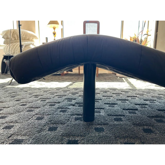 Animal Skin 1970s Midcentury Modern Wave Chaise Lounge by Enrico Bartolini Designs For Sale - Image 7 of 9