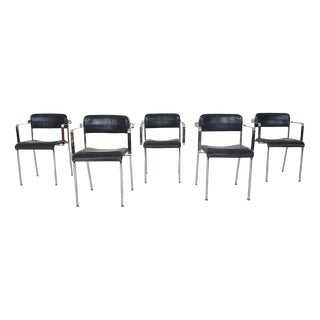 Dining Chairs by Aryform, Sweden, 1970s, Set of 5 For Sale