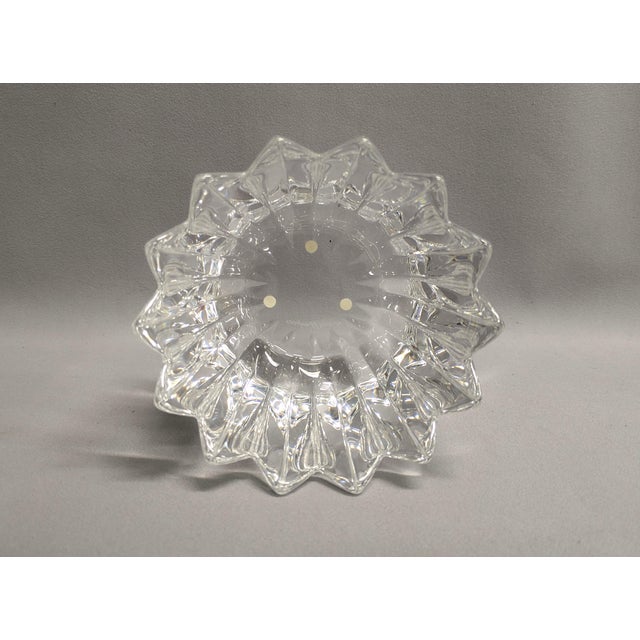 Large Orrefors Crystal Fleur Bowl For Sale - Image 9 of 12